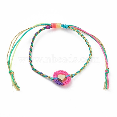 Adjustable Nylon Thread Braided Bead Bracelets(BJEW-JB05868)-2