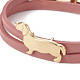 Imitation Leather Puppy Wrap Bracelets(BJEW-G620-A02)-2