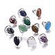 Adjustable Natural & Synthetic Gemstone Finger Rings(RJEW-I068-C-1)-1