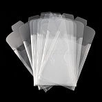 Plastic Documents Pockets, Rectangle, Clear, 180x130x1mm(DIY-WH20002-17A)