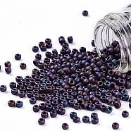 TOHO Round Seed Beads, Japanese Seed Beads, (704) Matte Color Andromeda, 11/0, 2.2mm, Hole: 0.8mm, about 1110pcs/10g(X-SEED-TR11-0704)