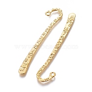 Tibetan Style Alloy Bookmarks, Lead Free and Nickel Free and Cadmium Free, Golden, 79.5x15.5x2mm, Hole: 2mm(X-LF9212Y-NFG)