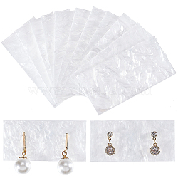 10Pcs Water Ripple Acrylic Earring Display Card, Jewelry Earring Holder for Retail, Photography, Home Decor, Rectangle, WhiteSmoke, 2.95x5.95x0.25cm, Hole: 1.8mm(EDIS-WH0015-07A)