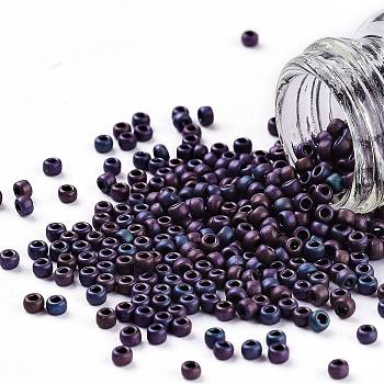 TOHO Round Seed Beads, Japanese Seed Beads, (704) Matte Color Andromeda, 11/0, 2.2mm, Hole: 0.8mm, about 1110pcs/10g