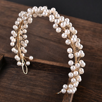 Pearl Crystal Soft Chain Hairband - Bridal Wedding Hair Accessories.