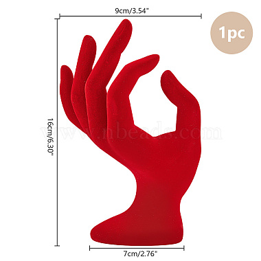 Resin Mannequin Hand Jewelry Display Holder Stands(RDIS-WH0009-015B)-2