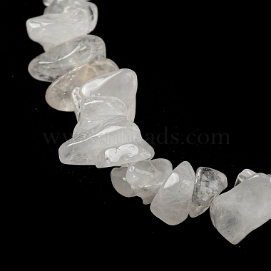 Natural Quartz Crystal Chips Beaded Necklace(NJEW-FZ00004-01)-3