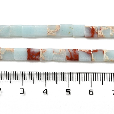 brins de perles synthétiques aqua terra jasper(G-F762-A13-01)-5