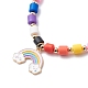 Rainbow Alloy Enamel Pendant Necklaces for Women(NJEW-JN03991)-2