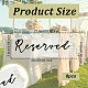 Acrylic Reserved Hanging Signs(HJEW-PH01556)-2
