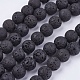 Natural Lava Rock Stone Bead Strands(X-G-R193-18-10mm)-1