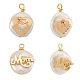 nbeads 4 pcs 2 styles pendentifs en perles d'eau douce de culture naturelle sur le thème de la fête des mères(PEAR-NB0001-82)-1