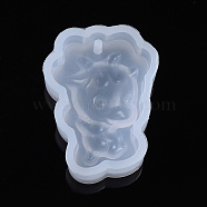 Chinese Zodiac Pendant Silicone Molds, Resin Casting Molds, For UV Resin, Epoxy Resin Jewelry Making, Sheep, 28.5x21x10mm, Inner Size: 27x20mm(DIY-I025-04J)