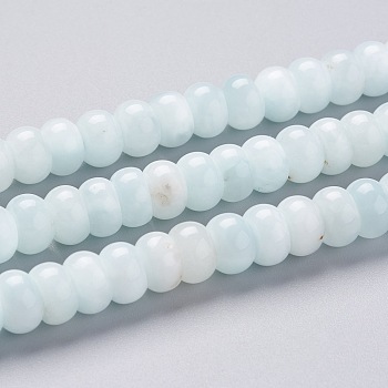 Natural Moonstone Beads Strands, Rondelle, 8x5~5.5mm, Hole: 1mm, about 80pcs/strand, 15.83 inch(40.2cm)