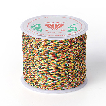 Nylon Cord for Jewelry Making, Colorful, 0.8mm, about 49.21 yards(45m)/roll