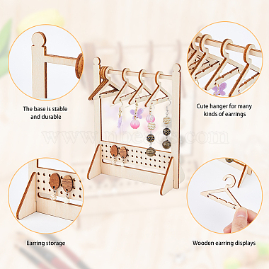 木製イヤリングディスプレイスタンド(EDIS-WH0035-03D)-4