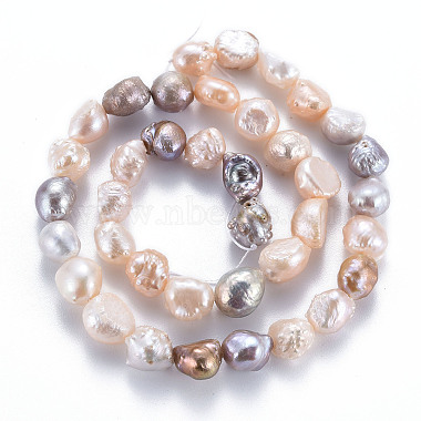 Natural Keshi Pearl Beads Strands(PEAR-S020-C01)-3