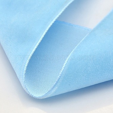 Polyester Velvet Ribbon for Gift Packing and Festival Decoration(SRIB-M001-13mm-308)-2
