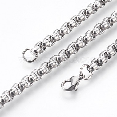304 Stainless Steel Box Chain Bracelets(BJEW-P236-24P)-2