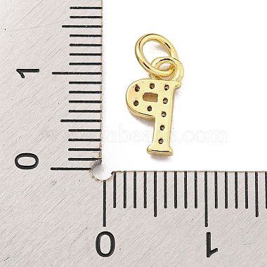 Initial Letter Brass with Cubic Zirconia Charms(KK-Q814-26P-G)-3