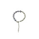 Natural Aquamarine Round Beaded Bracelet(NC1314-02)-1
