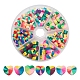 98~105Pcs 7 Colors Handmade Polymer Clay Beads(CLAY-YW0001-49)-1