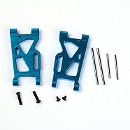 Alloy Suspension Frame with Iron Screw, Remote Control Car Accessories, Steel Blue, 61.5x30x6mm, Hole: 1.5mm & 2mm, 2pcs(AJEW-WH0181-90A)