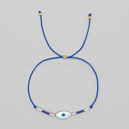 Natural Shell Evil Eye Bracelets, Minimalist Design Glass Beaded Bracelets for Women, Perfect Gift(FK3019-3)