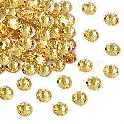 Preciosa&reg MAXIMA Crystal No Hotfix Flatback Stones, Czech Crystal, Dura Foiling, Round(438 11 615 Chaton Rose), 10020 Light Topaz, SS10(2.7~2.9mm)(Y-PRC-NSS10-10020)