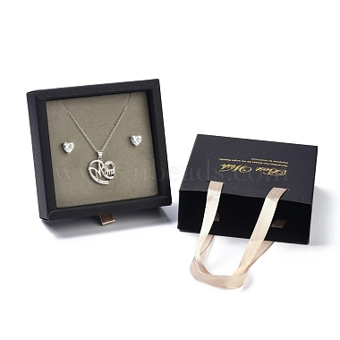 Paper Drawer Jewelry Set Box(CON-P015-03A)-4