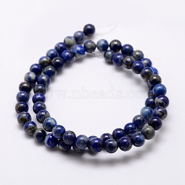 Chapelets de perles en lapis-lazuli naturel(X-G-A163-07-6mm)-2