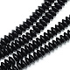 Synthetic Black Stone Bead Spacer Strands(X-G-R359-3x6-01-1)-1