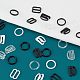 nbeads 540pcs 9 styles bouton en plastique(KY-NB0001-27)-4