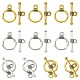 20Pcs 2 Colors Tibetan Style Alloy Toggle Clasps(FIND-YW0004-23)-1