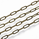 Brass Paperclip Chains(X-CHC-S008-001D-AB)-1