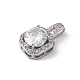 micro cuivres ouvrent pendentifs de zircons(KK-Q047-01A)-2