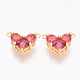 Brass Cubic Zirconia Charms(KK-S340-12G)-1