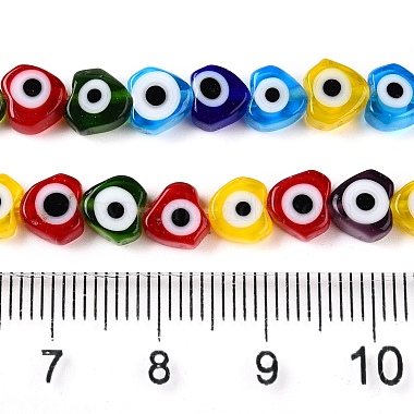 Handmade Evil Eye Lampwork Beads Strands(LAMP-N024-27E-M)-4