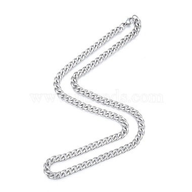 201 из нержавеющей стали кубинский звено цепи ожерелье мужские(NJEW-N050-A06-7-55P)-3