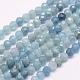 Natural Aquamarine Beads Strands(G-F509-10-4mm)-1