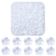 Plastic Ear Nuts, Earring Backs, White, 4x2.5mm, Hole: 0.7mm, 500pcs/box(KY-YW0001-01)