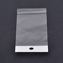 Rectangle OPP Clear Plastic Bags, Clear, 10x7cm, about 100pcs/bag(OPC-O002-7x10cm)