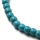 Synthetic Turquoise Beaded Stretch Bracelets(BJEW-A117-A-18)-5