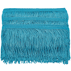 Polyester Tassel Lace Edge Trim Ribbon, for Cloth Dress Sewing Accessories, Light Blue, 3-7/8 inch(98mm)(OCOR-WH0101-118A)