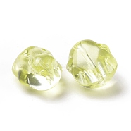 Transparent Czech Glass Beads, Rabbit, Olive, 17.5x15x11.5mm, Hole: 1.4mm(GLAA-G079-03E)