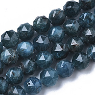 Natural Apatite Beads Strands, Faceted, Star Cut Round Beads, 6~7mm, Hole: 0.8~0.9mm, about 31~33pcs/Strand, 7.40 inch7.72 inch(18.8~19.6cm)(G-N327-03A-02)