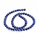 Chapelets de perle en lapis-lazuli naturel(X-G-G953-01-6mm)-2