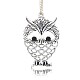 Antique Silver Plated Alloy Rhinestone Owl Big Pendants(PALLOY-N0071-01)-1