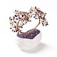 Bonsai de cerámica del árbol del corazón de la piedra preciosa natural(DJEW-G027-21RG)-2