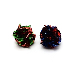 PET Plastic Aluminizing Crinkle Balls, Pet Cat Toys Supplies, Colorful, 55mm(AJEW-WH0013-49)